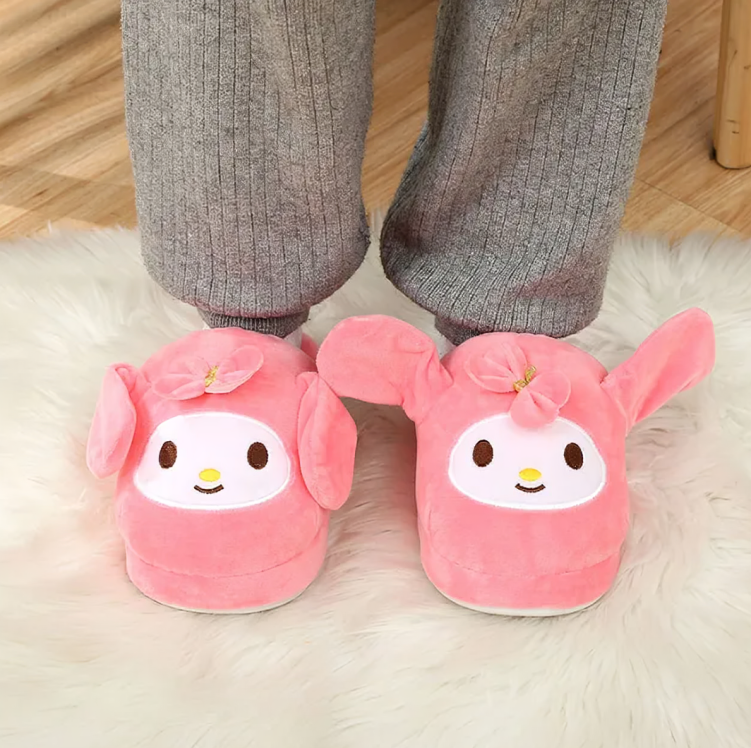 Cute Plush Cotton Slippers Anime Shoes Girl Slippers Anime Finds