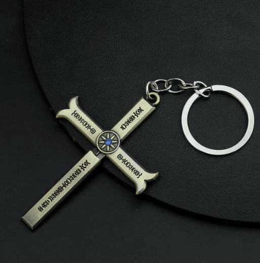 Dracule Mihawk's Black Sword Necklace & KeyChain Anime Finds