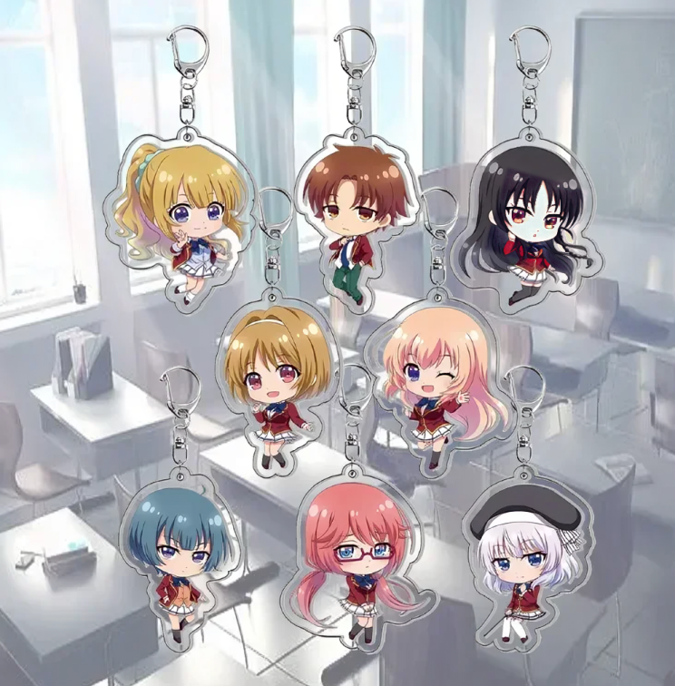 Elite of the Classroom Keychains Anime Finds