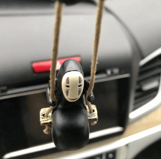 Faceless Man From Spirited Away - Car Pendant Anime Finds