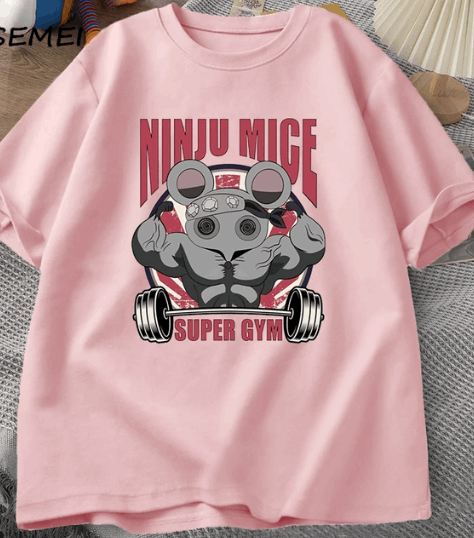 Fitness Mouse Shirt - Demon Slayer Anime Finds