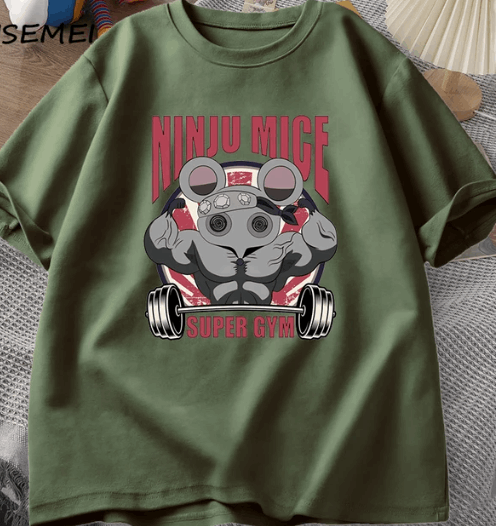 Fitness Mouse Shirt - Demon Slayer Anime Finds