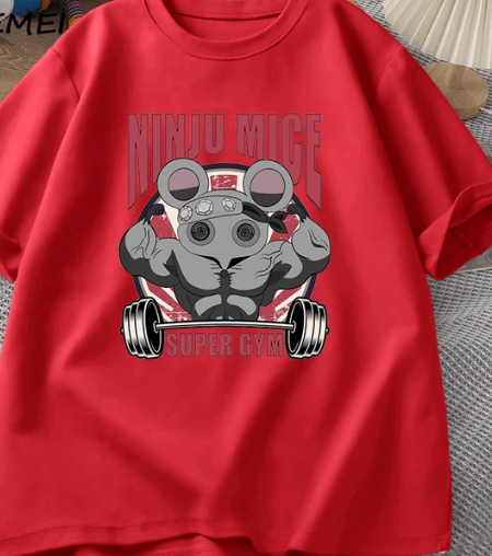Fitness Mouse Shirt - Demon Slayer Anime Finds