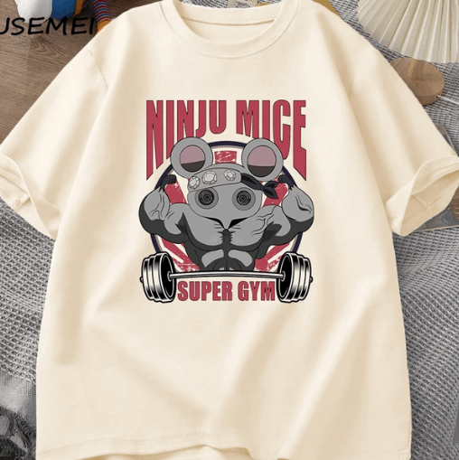 Fitness Mouse Shirt - Demon Slayer Anime Finds