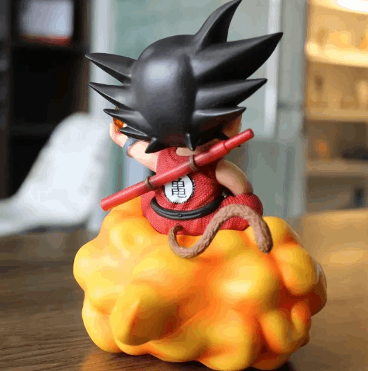 Goku On The Flying Nimbus Cloud - Dragon Ball Anime Finds
