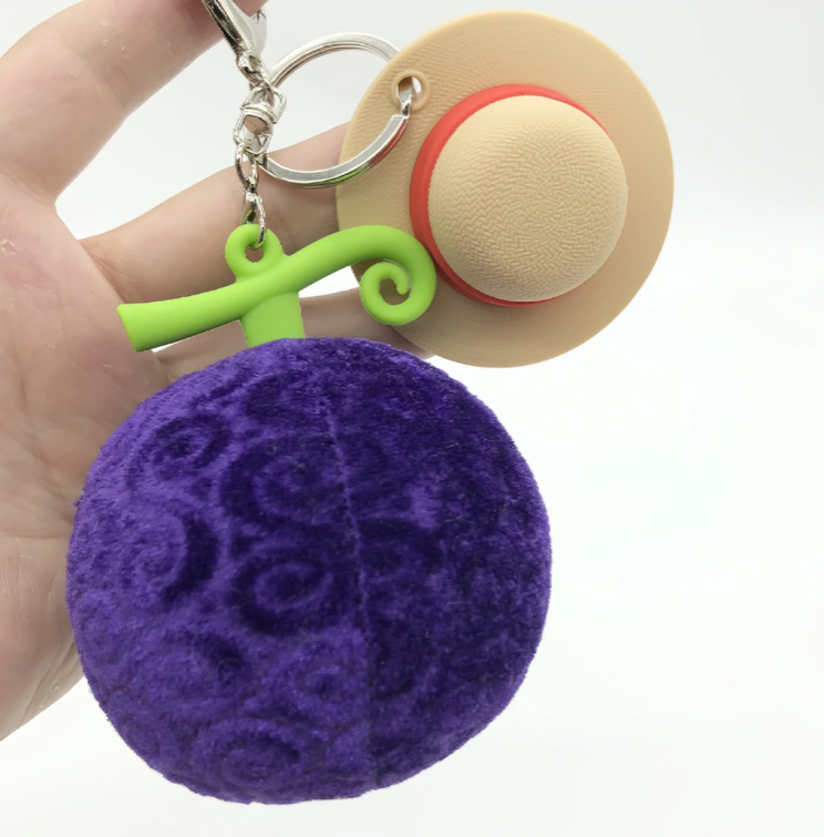 Gomu Gomu No Mi Devil Fruit Keychain - One Piece Anime Finds