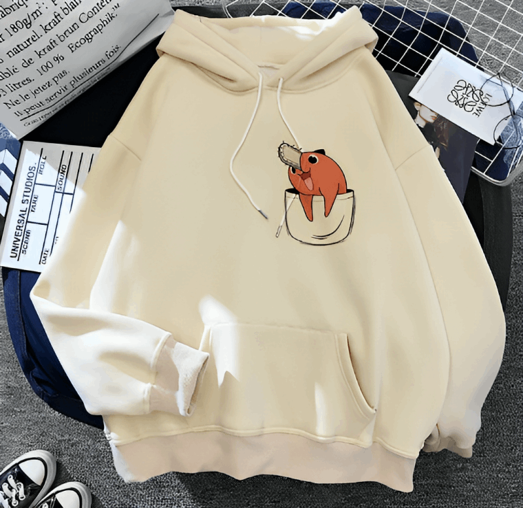 Kettingzaag Man Anime Hoodie Kettingzaag Man Denji Sweatshirt voor Vrouwen Mannen Oversized Hooded Jas Top Cosplay Kostuum, Wit, L Kettingzaag Man Anime Hoodie Kettingzaag Man Denji Sweatshirt voor Vrouwen Mannen Oversized Hooded Jas Top Cosplay Kostuum, Wit, L