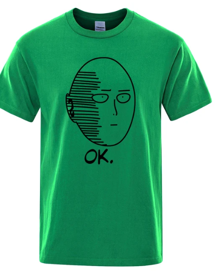 Saitama "Ok" T-Shirt - One Punch Man Anime Finds