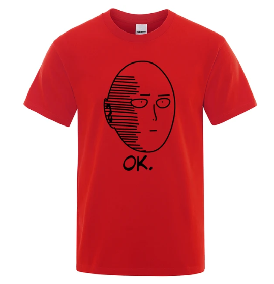 Saitama "Ok" T-Shirt - One Punch Man Anime Finds