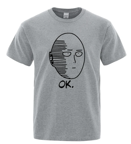 Saitama "Ok" T-Shirt - One Punch Man Anime Finds