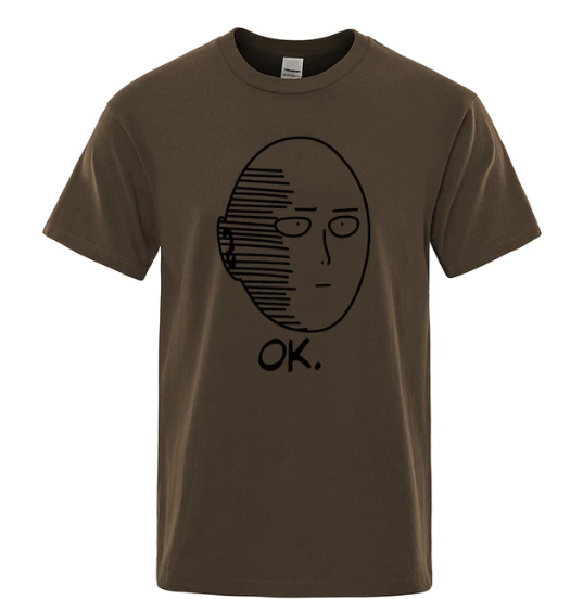 Saitama "Ok" T-Shirt - One Punch Man Anime Finds