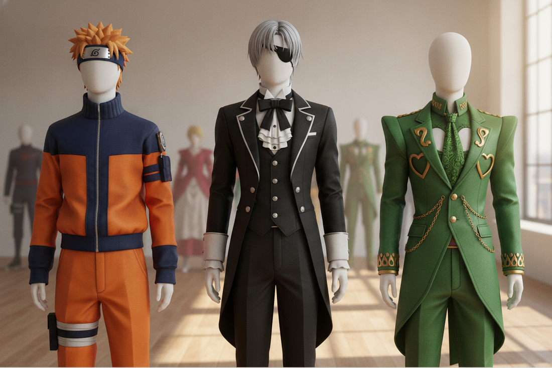Iconic cosplay outfits from the best anime series with best fashion for anime fans and collectors