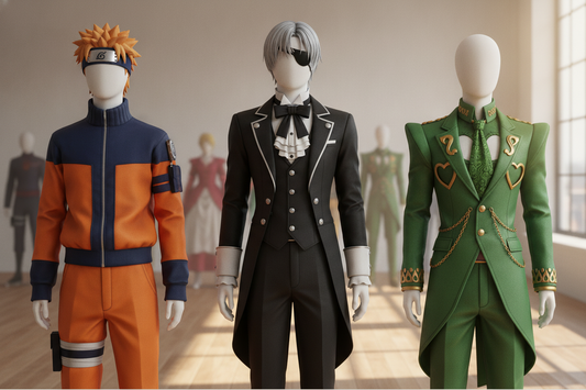 Iconic cosplay outfits from the best anime series with best fashion for anime fans and collectors