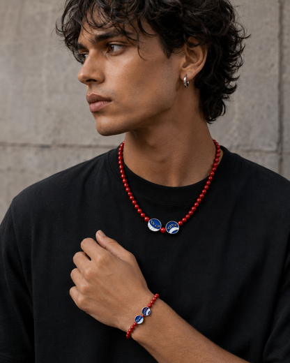 Portgas D Ace Necklace & Bracelet - Anime Finds