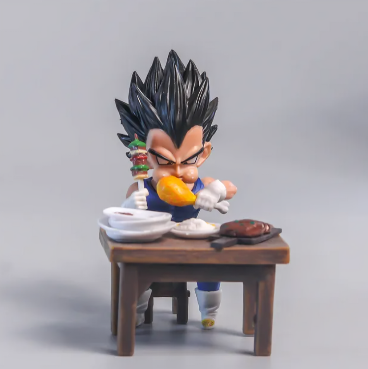 Goku & Vegeta Eating Figures - Dragon Ball Anime Finds