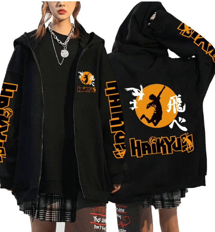 Haikyuu Zip Up Hoodies Anime Finds