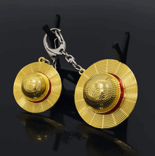 Luffy's Strawhat Keychain - One Piece Anime Finds