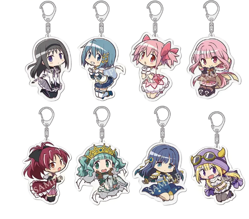 Magi Madoka Keychains Anime Finds