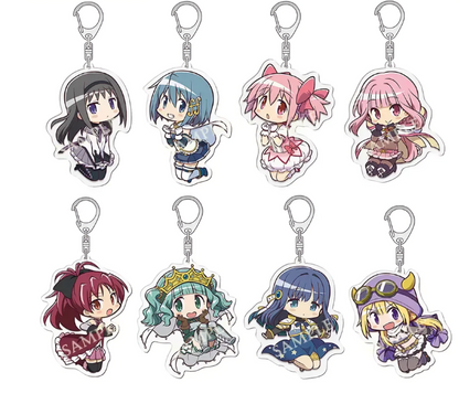Magi Madoka Keychains Anime Finds