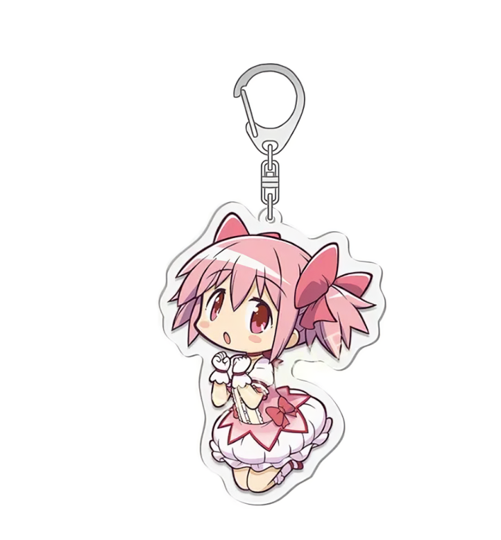 Magi Madoka Keychains Anime Finds