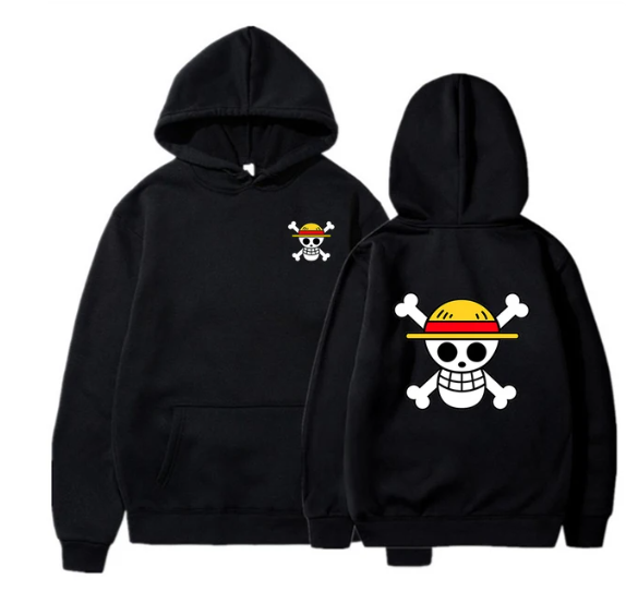 One Piece Strawhat Jolly Roger Zip up & Hoodies. Anime Finds