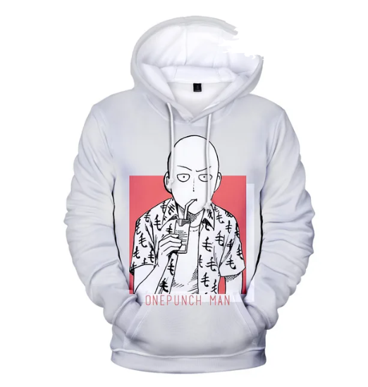 Saitama Hoodies - One Punch Man Anime Finds