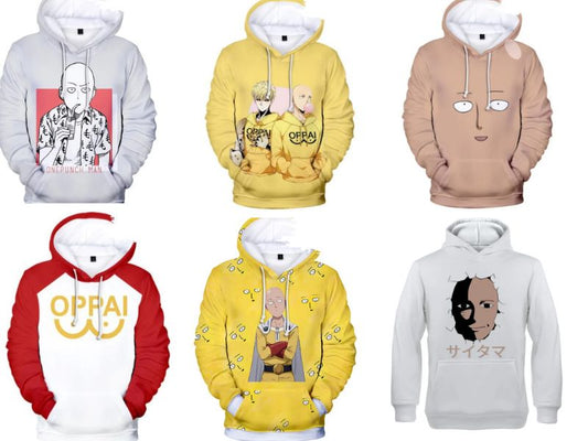 Saitama Hoodies - One Punch Man Anime Finds