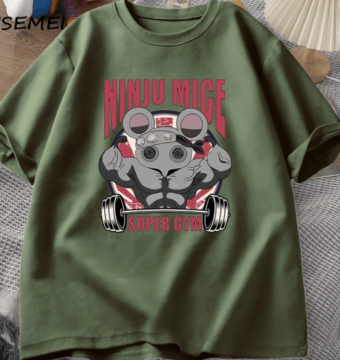Fitness Mouse Shirt - Demon Slayer